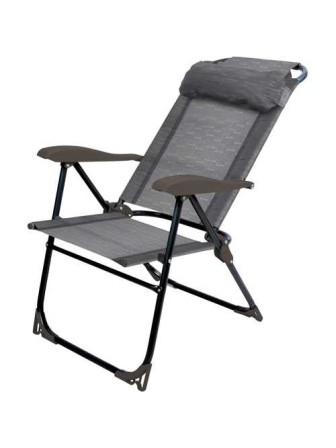 Кресло шезлонг складное для дачи Ника КШ2 Венге, с подстаканником