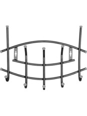 Вешалка настенная в прихожую Ника Премиум ВНП3, цвет чёрный