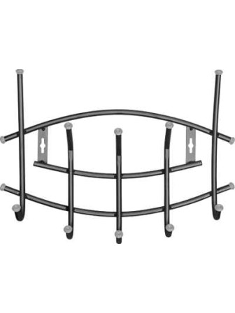 Вешалка настенная в прихожую Ника Премиум ВНП3, цвет чёрный