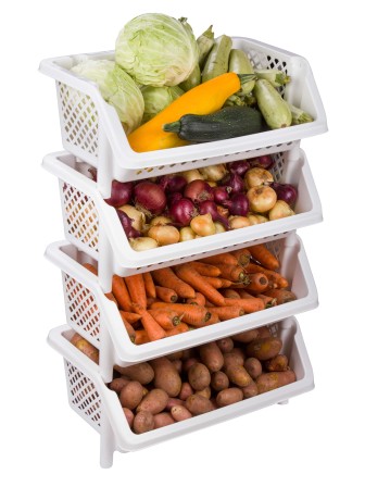 Этажерка для хранения Универсал М6528, 4 полки, белая