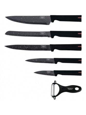 Набор ножей ZEIDAN Z-3097, 6 предметов, антибактериальное покрытие