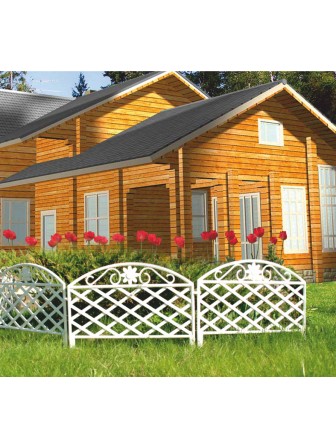 Декоративный заборчик Решетка М375, пластик, в ассортименте