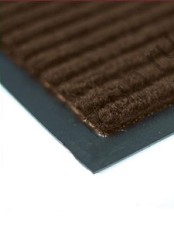 Коврик влаговпитывающий ребрист.VORTEX 40х60коричн22078