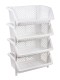Этажерка для хранения Универсал М6528, 4 полки, белая