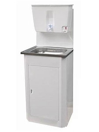 Умывальник 17л Дачный белый,нерж.мойка,подогрев