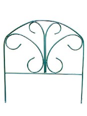 Заборчик садовый металлический Бабочка, 5 секций, высота 74 см
