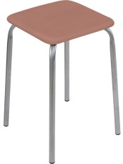 Табурет для кухни Ника Эконом ТЭ3/К коричневый, квадратное мягкое сиденье