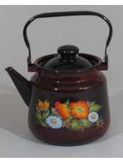 Чайник эмалированный  3,5 л, Стальэмаль 1с26я, Шиповник черный