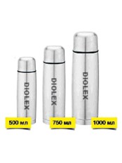 Термос для чая и кофе 0,5 л DIOLEX DX-500-В с чехлом, узкое горло