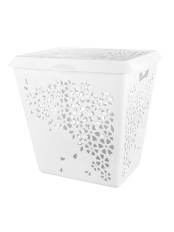 Корзина для белья Эстель М6116, белая