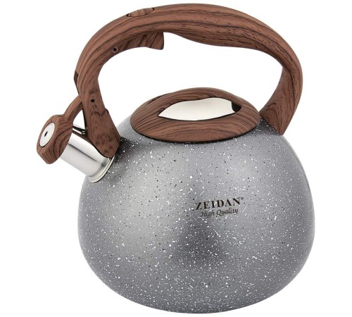 Чайник со свистком ZEIDAN Z-4229, 3,0 л, серый