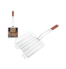 Гриль-решетка ECOS X-381D 22x22см,3уров,дер.руч