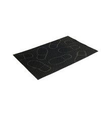 Коврик придверный резиновый VORTEX 40х60см Следы22462