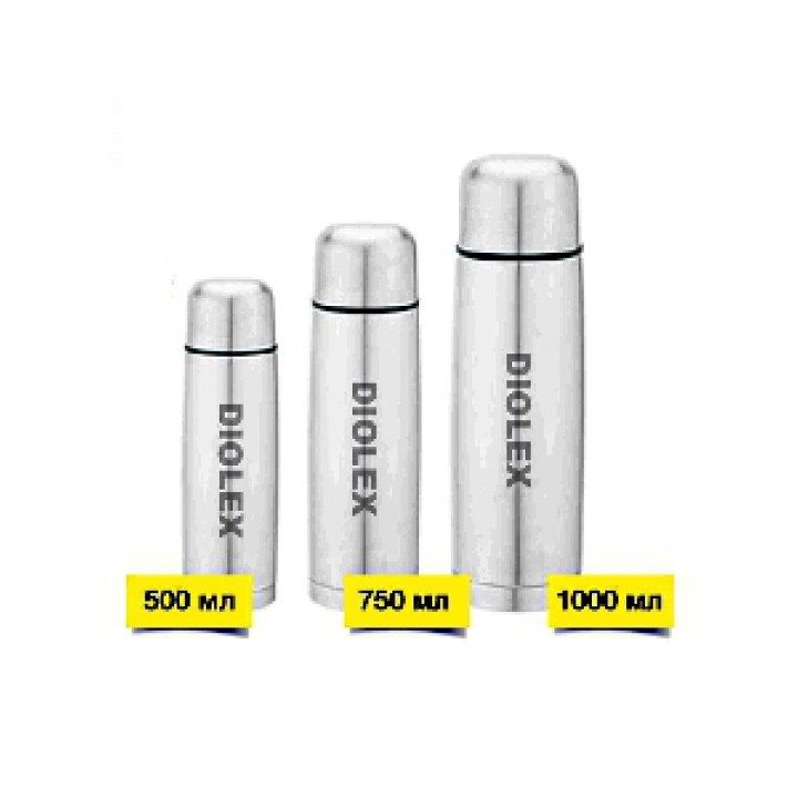 Термос для чая 0,75 л DIOLEX DX-750-В с чехлом, из нержавеющей стали