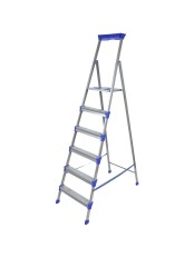 Стремянка НИКА СМ6 металлическая 6 ступеней, широкая ступень