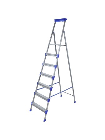 Стремянка НИКА СМ7 металлическая 7 ступеней, широкая ступень