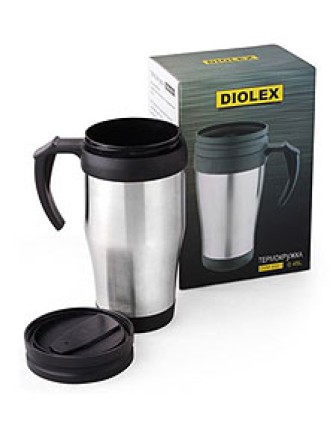 Термокружка 450 мл с ручкой DIOLEX DXМ-450-1 для кофе с собой