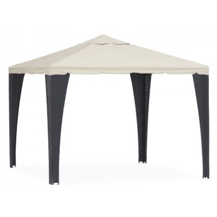 Шатер беседка садовая Green Glade 3176В 3х3х2,5 м, искусственный ротанг