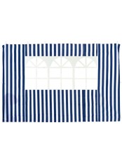 Стенка для садового шатра из полиэстер с окном Green Glade 1,95х2,95 м синяя