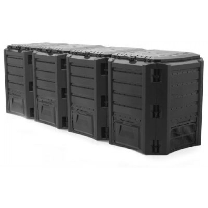 Ящик для компоста (компостер садовый) 1600л Prosperplast Module IKSM1600C-S411 черный