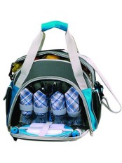 Набор посуды для пикника сумка-холодильник 10 л Green Glade TWPB-3207A1 на 4 человека