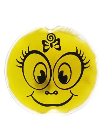 Грелка солевая Смайлик желтый