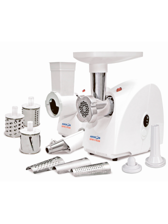 Мясорубка электрическая Аксион-Прима М31.02 с овощерезкой и соковыжималкой (с реверсом)