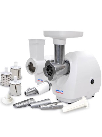 Мясорубка электрическая Аксион 21.02 с овощерезкой и соковыжималкой