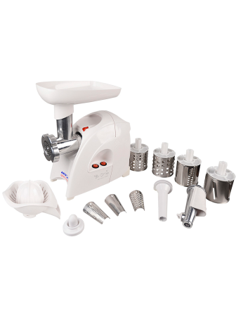 Мясорубка электрическая Аксион М41.02 (овощерезка, соковыжималка и соковыжималка для цитрусовых)